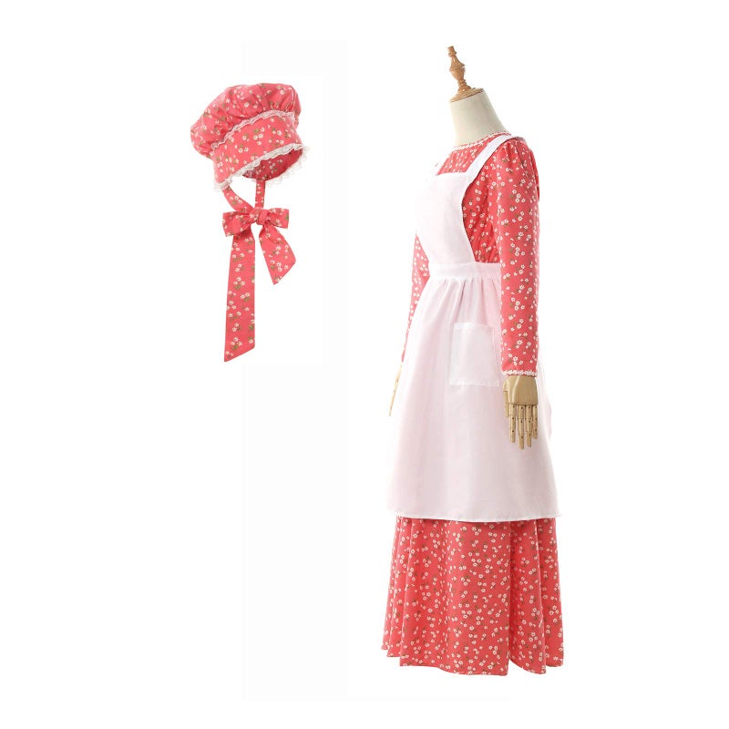 NSPSTT Prairie Dress Women Pioneer Dress Colonial Costume Women Amish Old Fashioned Floral Dresses - Image 3